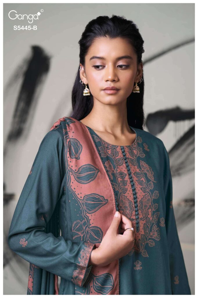 My Fashion Road Ganga Fashion Fiorella Winter Wear Ladies Dress | S5445-B