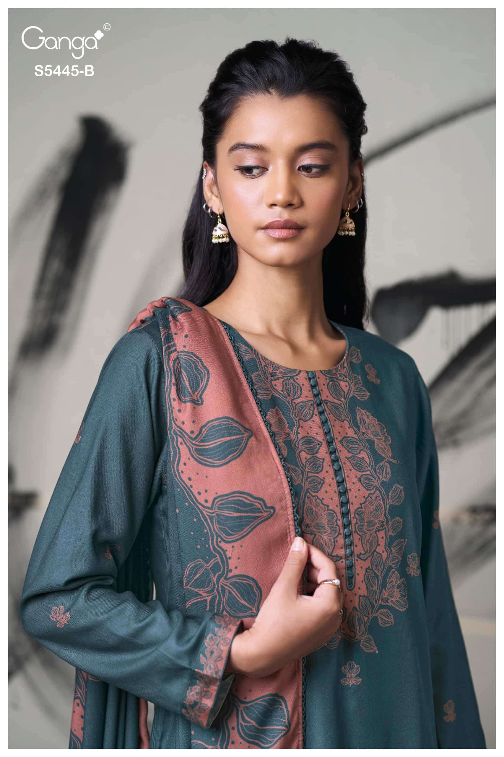 My Fashion Road Ganga Fashion Fiorella Winter Wear Ladies Dress | S5445-B My Fashion Road Ganga Fashion Fiorella Winter Wear Ladies Dress | S5445-B