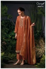 My Fashion Road Ganga Fashion Freyna Pure Bemberg Silk Latest Suit | S5521-A