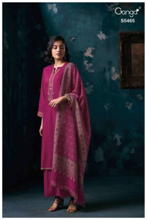 My Fashion Road Ganga Fashion Givanta Pure Pashmina Salwar Suit