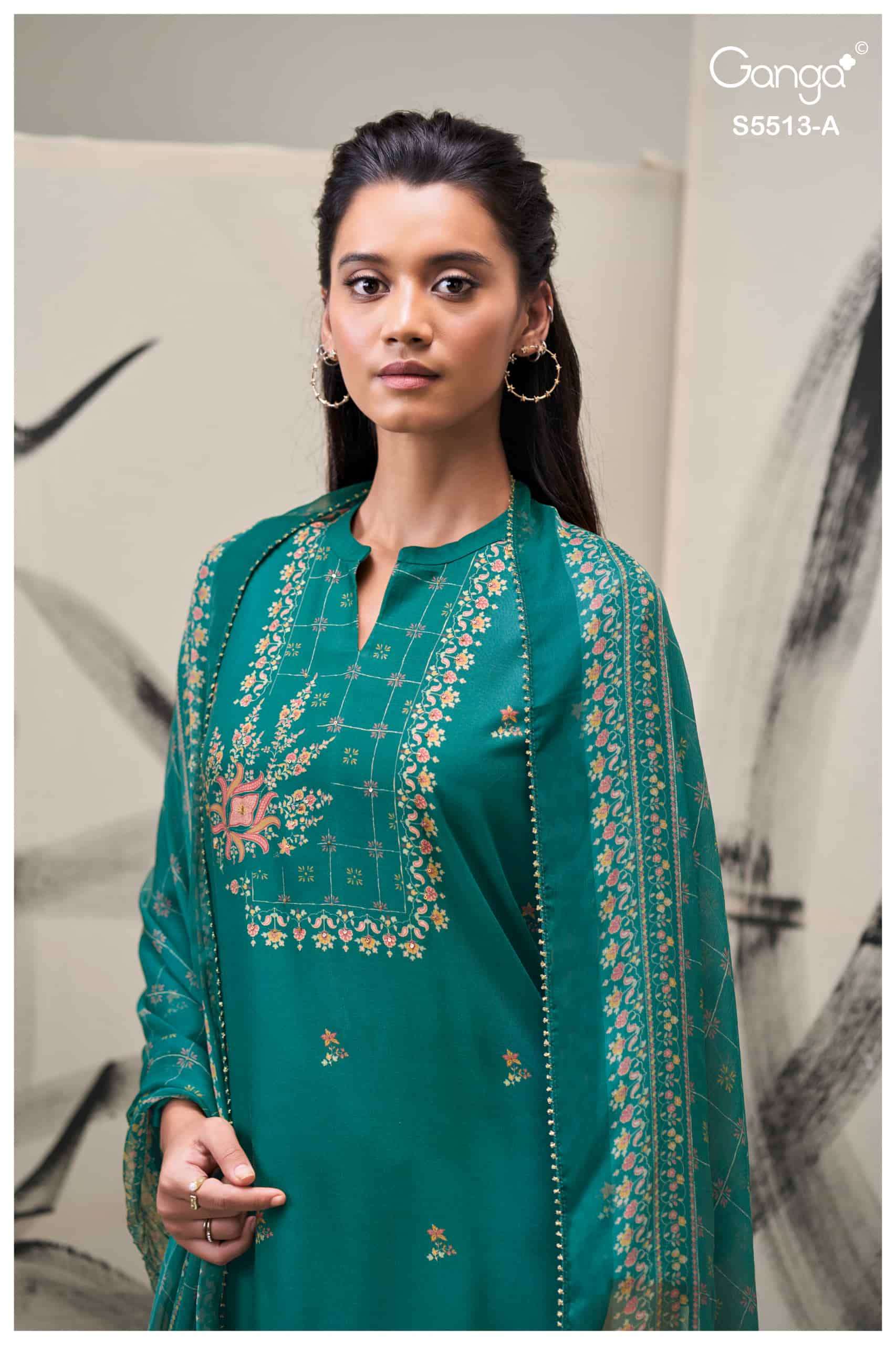 My Fashion Road Ganga Fashion Hennah Fancy Pashmina Salwar Suit | S5513-A My Fashion Road Ganga Fashion Hennah Fancy Pashmina Salwar Suit | S5513-A