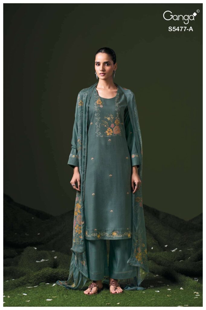 My Fashion Road Ganga Fashion Janine Exclusive Pashmina Salwar Suit | S5477-A