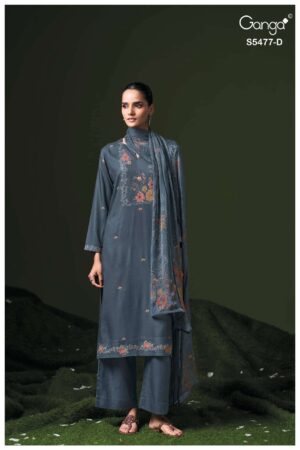 My Fashion Road Ganga Fashion Janine Exclusive Pashmina Salwar Suit | S5477-D