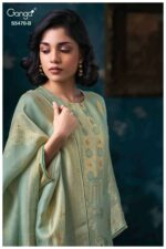 My Fashion Road Ganga Fashion Lubna Pure Kanjivaram Silk Suit | 5470-B