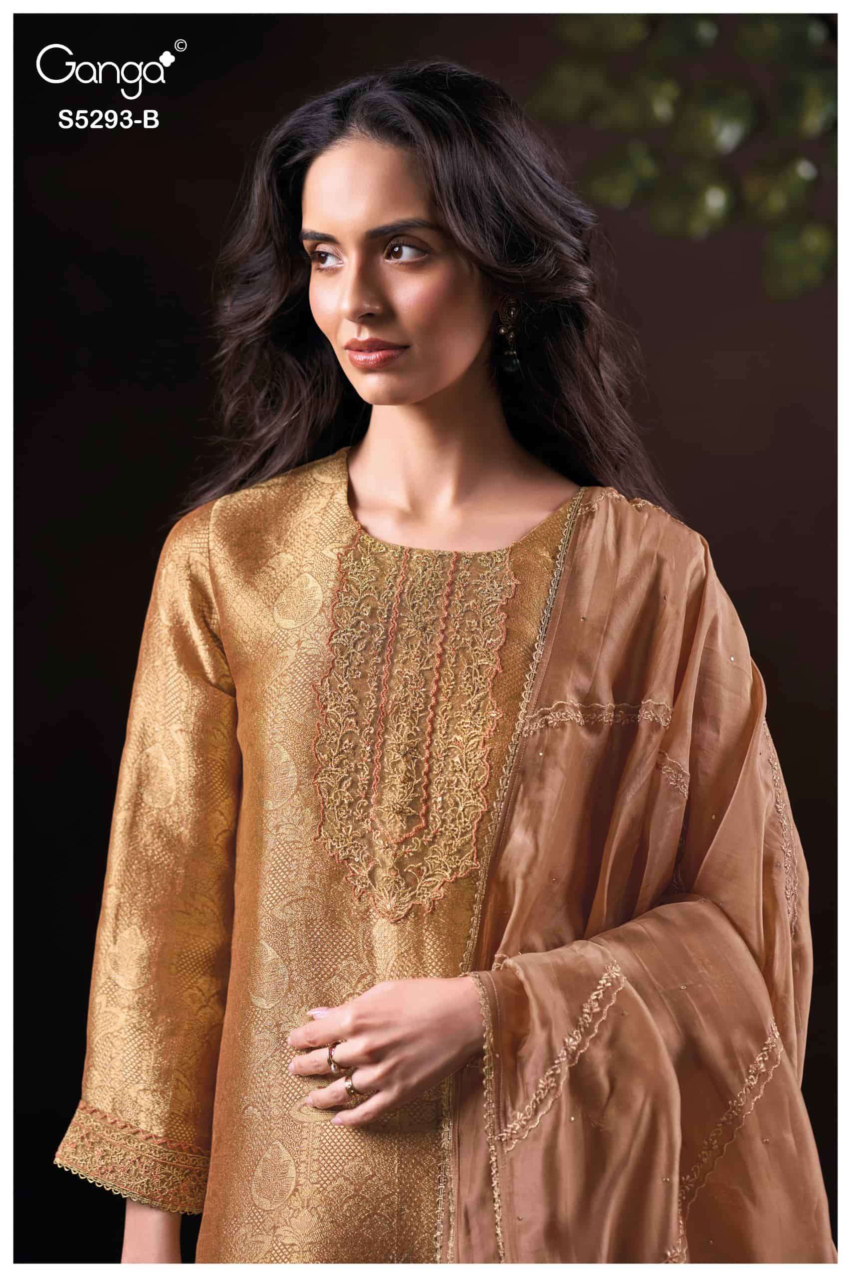 My Fashion Road Ganga Fashion Sairya Designer Jacquard Suit | 5293-B My Fashion Road Ganga Fashion Sairya Designer Jacquard Suit | 5293-B