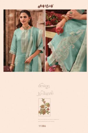 My Fashion Road Jay Vijay Nirjara Premium Jacquard Designer Suit  | 11386