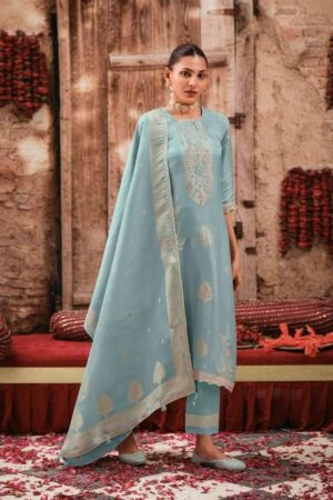 My Fashion Road Jay Vijay Nirjara Premium Jacquard Designer Suit  | 11382