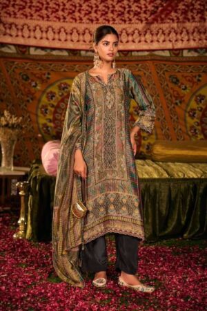 My Fashion Road Jay Vijay Saj Dhaj Ke Pure Kanjivaram Jacquard Latest Suit | 11482