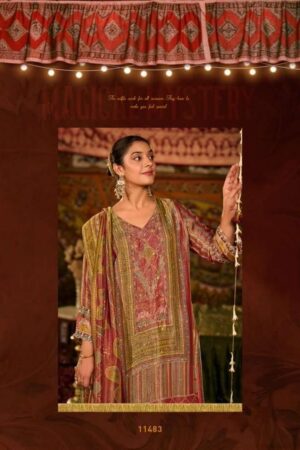 My Fashion Road Jay Vijay Saj Dhaj Ke Pure Kanjivaram Jacquard Latest Suit | 11483
