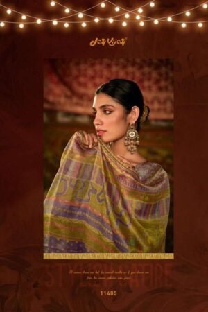 My Fashion Road Jay Vijay Saj Dhaj Ke Pure Kanjivaram Jacquard Latest Suit | 11485