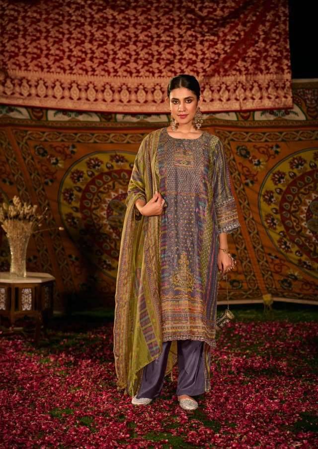 My Fashion Road Jay Vijay Saj Dhaj Ke Pure Kanjivaram Jacquard Latest Suit | 11485