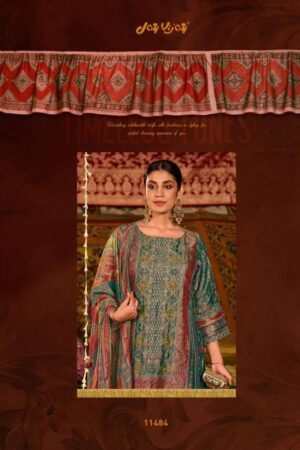 My Fashion Road Jay Vijay Saj Dhaj Ke Pure Kanjivaram Jacquard Latest Suit | 11484