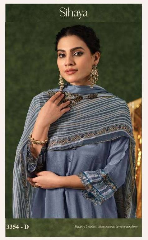 My Fashion Road Jay Vijay Sihaya Premium Chinon Suit | 3354 – D