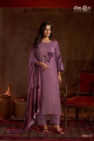 My Fashion Road Omtex Brisa Pure Pashmina Premium Suit | 17031-C
