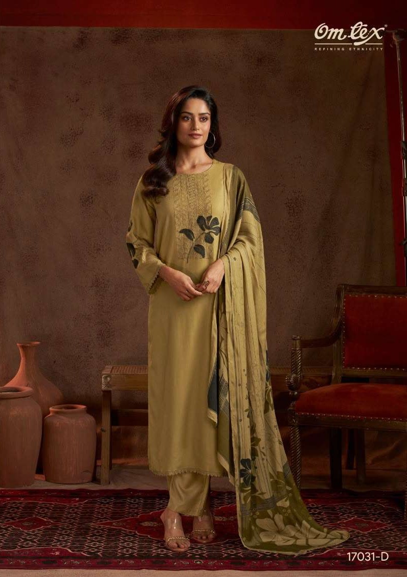 My Fashion Road Omtex Brisa Pure Pashmina Premium Suit | 17031-D My Fashion Road Omtex Brisa Pure Pashmina Premium Suit | 17031-D