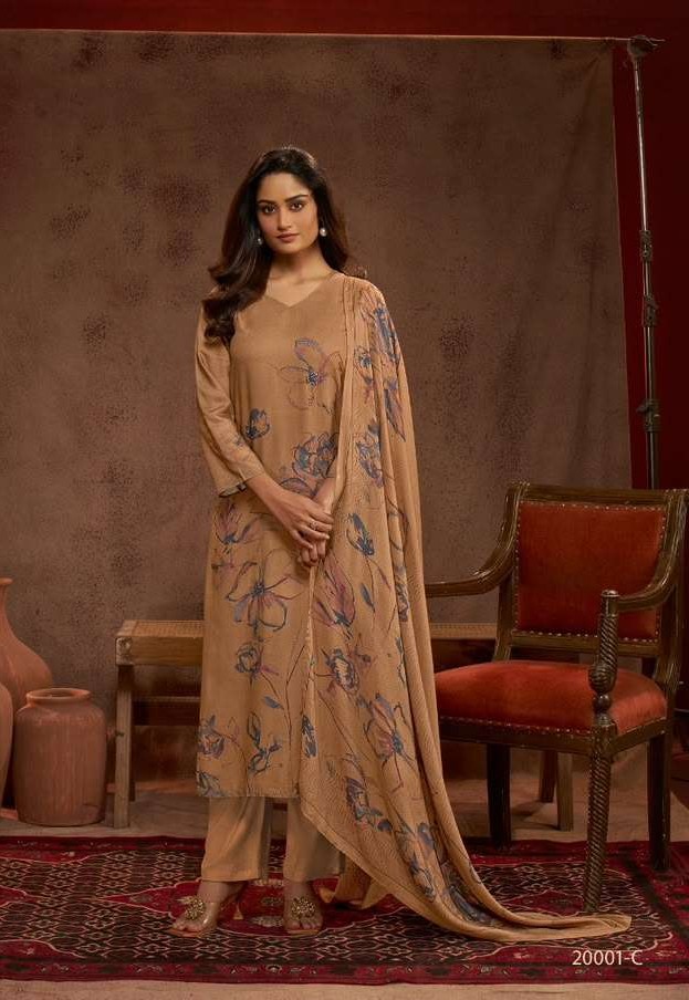 My Fashion Road Omtex Deeptanshi Pure Pashmina Ladies Suit | 20001-C