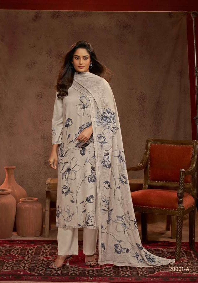 My Fashion Road Omtex Deeptanshi Pure Pashmina Ladies Suit | 20001-A