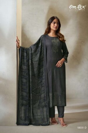 My Fashion Road Omtex Zuni Pure Pashmina Premium Wear Suit | 18031-D