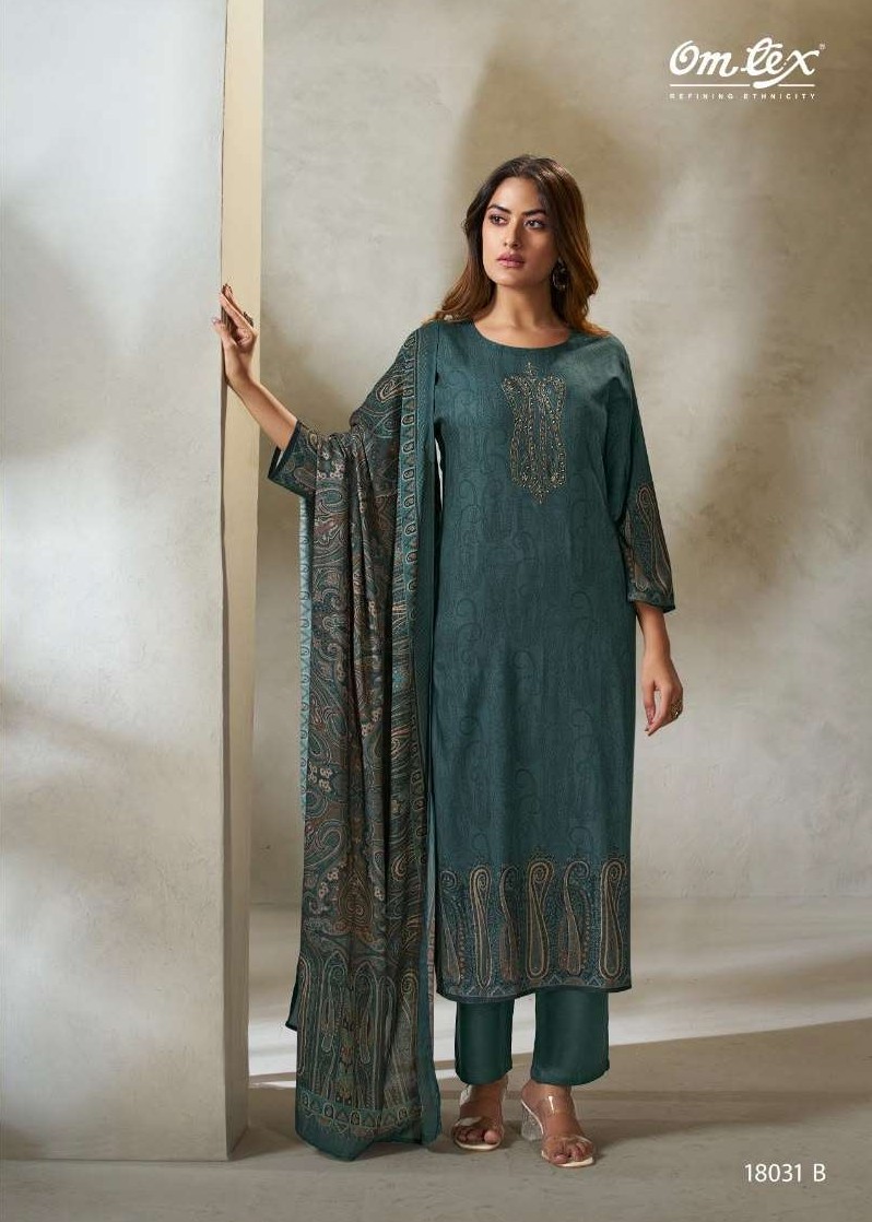 My Fashion Road Omtex Zuni Pure Pashmina Premium Wear Suit | 18031-B My Fashion Road Omtex Zuni Pure Pashmina Premium Wear Suit | 18031-B