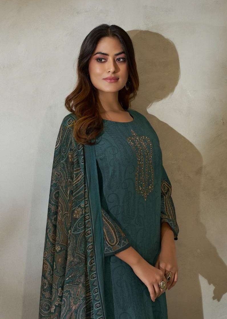 My Fashion Road Omtex Zuni Pure Pashmina Premium Wear Suit | 18031-B My Fashion Road Omtex Zuni Pure Pashmina Premium Wear Suit | 18031-B