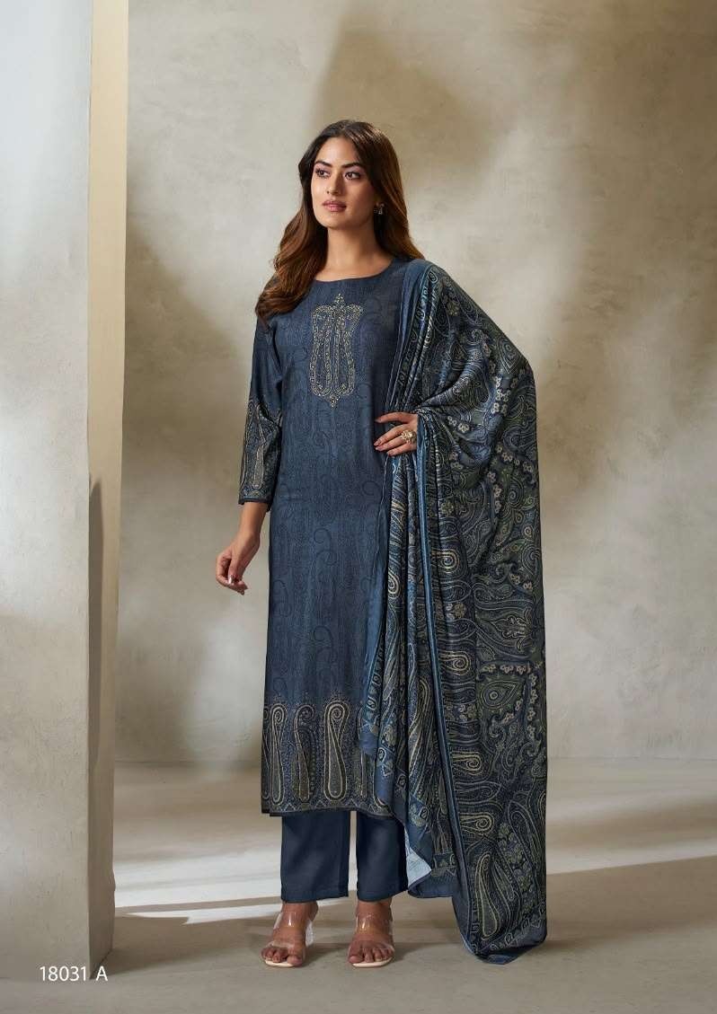 My Fashion Road Omtex Zuni Pure Pashmina Premium Wear Suit | 18031-A My Fashion Road Omtex Zuni Pure Pashmina Premium Wear Suit | 18031-A